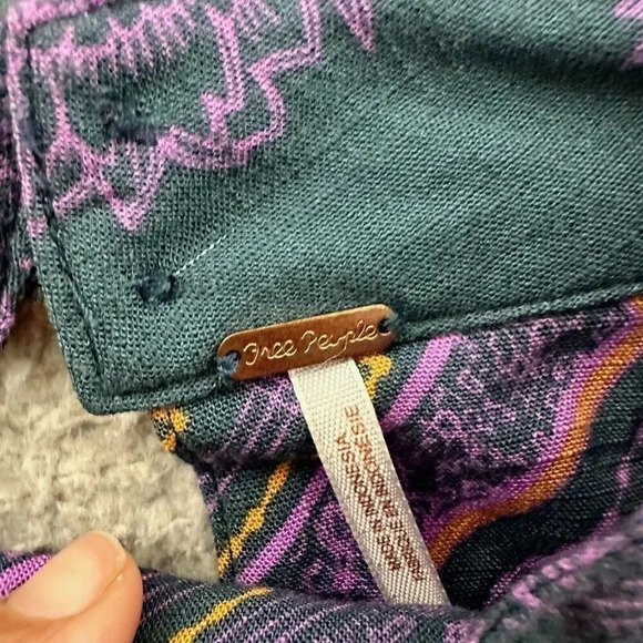 Free People Top Walking Womens Small On A Dream Relaxed Chocker Cut Out OB618347 - Picture 11 of 16